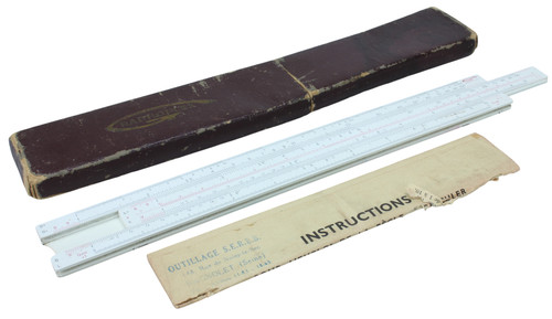 Ancienne règle calcul - à,