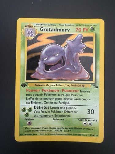 Carte pokemon grotadmorv 62 - pokemon, 13/62