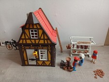 Lot PLAYMOBIL set 3455 Moyen age maison médiévale à colombages du potier 3 perso