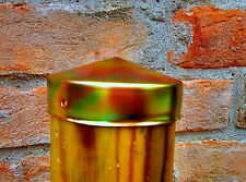 Capuchon de poteau, protection pour poteaux en bois ronds, chapeau galvanisé