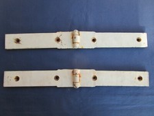 2 pentures charnières fer peint ancienne largeur 17,7 & 18,5 cm
