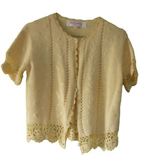 Gilet dentelle et brodé René