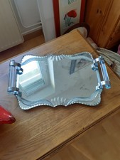 Plateau miroir en verre