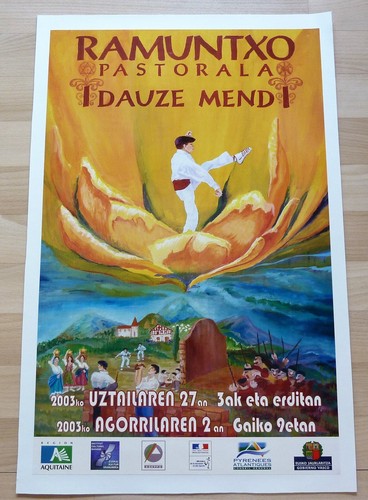 Affiche entoilee ramuntxo - affiche,