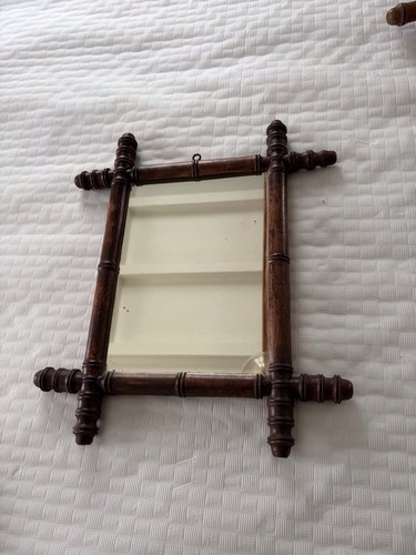 Miroir ancien bambou