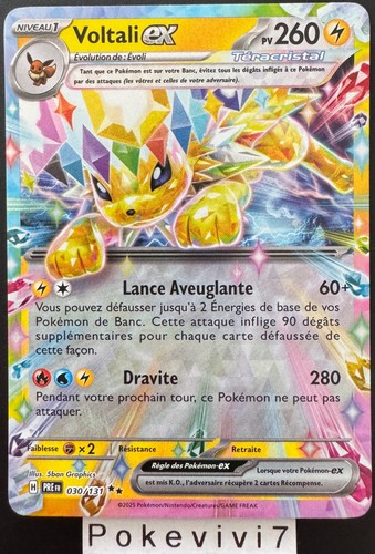 Carte pokemon voltali - carte,