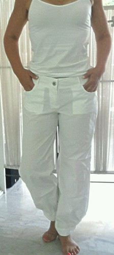Chic pantalon ème blanc t - 7/8,