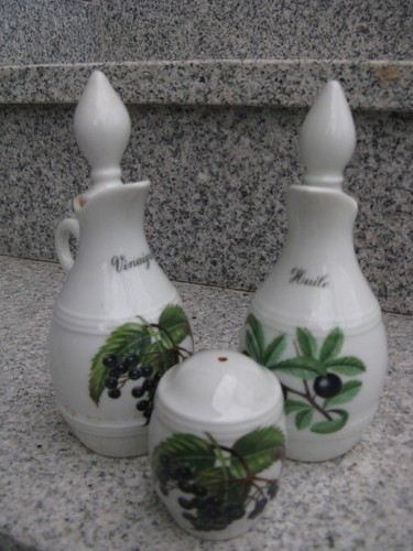Huile vinaigre saliere - vinaigre,