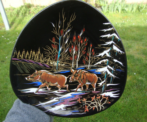 Assiette décorative émaux - émaux, de