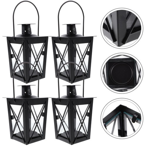 4pcs maroc style lampe fer - fer, art