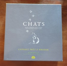 Coffret prêt-à-broder Chats - Marie-Therese Saint Aubin - COMPLET
