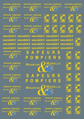 Décalcomanie pompier - décalcomanie,