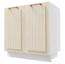 Meuble Sous Évier Livorno 80X50X82CM 2 Portes Mat Couleur Au Choix LI-D8Z/80