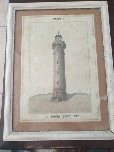 Aquarelle ancienne sete - ancienne, le