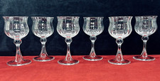 DAUM VERONE 6 WINE GLASSES WEINGLÄSER VERRE A VIN CRISTAL UNI MEDIEVAL MOYEN AGE