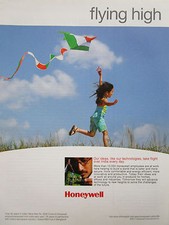 6/2011 PUB HONEYWELL INDIA INDE CERF-VOLANT KITE ORIGINAL AD