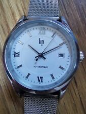 Lip Automatique Date Montre Bracelet Ancienne Fonctionne Numérotée 1850522 P1478