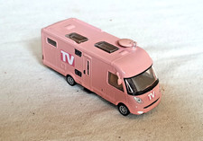 SCHUCO HYMER CAMPING CAR TV TELEVISION FLA KEYS VOITURE MINIATURE