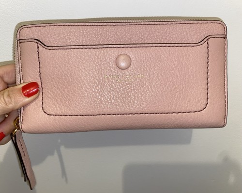 Portefeuille cuir rose - en,