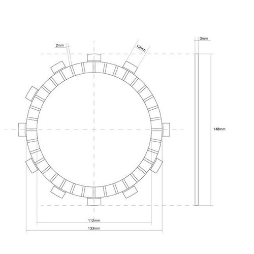Disque embrayage garnie - d'embrayage,