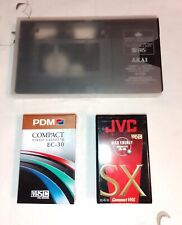 Adaptateur cassette AKAI caméscope VHS pour magnétoscope + 2 cassettes neuves