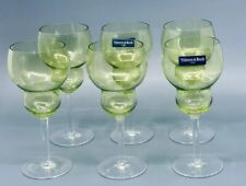 6 verres à vin Villeroy & Boch Funny Day cristal vert V&B VB couleur TBE