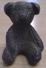 1 POIGNÉE DE PLACARD OURS TEDDY METAL ANIMAUX VINTAGE PORTE ART DECO ANCIEN 