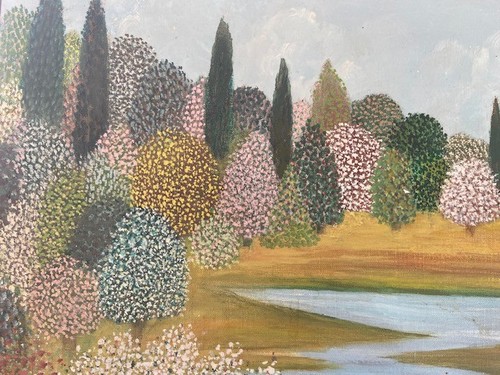 Tableau contemporain huile sur