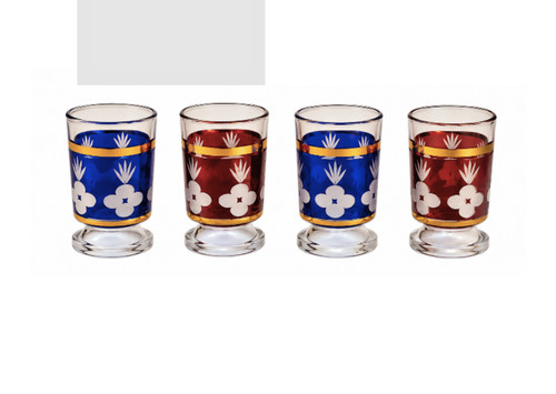 Lot verres liqueur pied - lot,