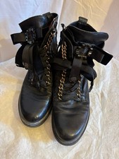 MJUS  bottines noires  en cuir