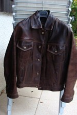Blouson cuir vintage Redskins,doublure amovible ,ville, moto, taille S, mode