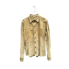 Helmut Lang  SS 1997 Beige Suede Jacket  Size L fits M