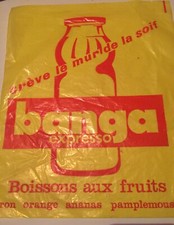 Rare ancien sac plastique pub