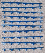 LOT DE 10 RAILS DE SECURITE BLEU TOMY AFX CIRCUIT SLOT CAR