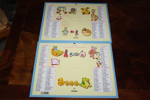 Calendrier naissance année - de,