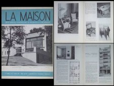LA MAISON N°3 1951 MOBILIER NORVEGE,RASTAD RELLING,CLAUDE LAURENS, PAUL DE VROYE