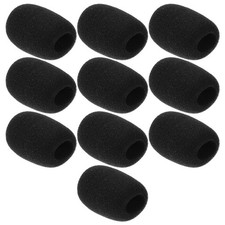  10 Pcs Bonnette Microphone Anti Vent Cache Anti-poussière Pour Housse Éponge