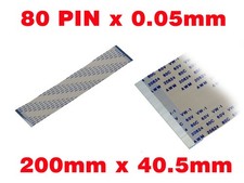 Nappe Fil Ruban ZIF LIF FPC 80 PINS Pas 0.5MM Longueur 200 mm Largeur 40.5 mm