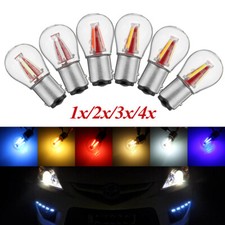 1-4X BAU15S BA15S BAY15D Feu Arrière LED, Feu Stop, Ampoule de Clignotant 12-24V