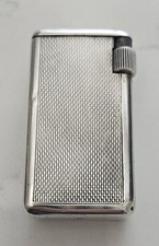 Ancien briquet FLAMINAIRE QUERCIA argent massif vintage 