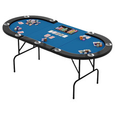 Oval Poker Table: Foldable