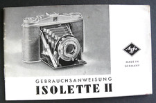 NOTICE D'EMPLOI AGFA ISOLETTE