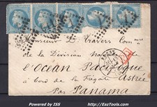 FRANCE N° 29Bx5 SUR LETTRE