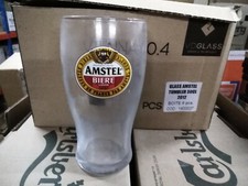 6 verres bière amstel lager no Grimbergen affligem pint 50cl 