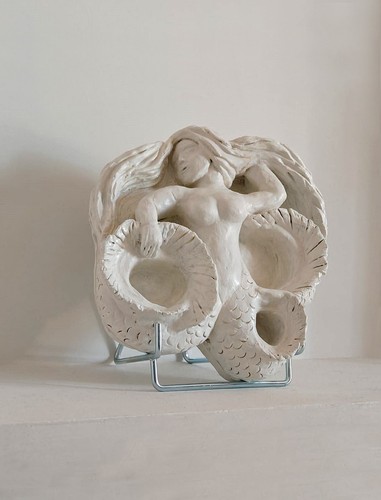 Sculpture bas relief - bas, sirène