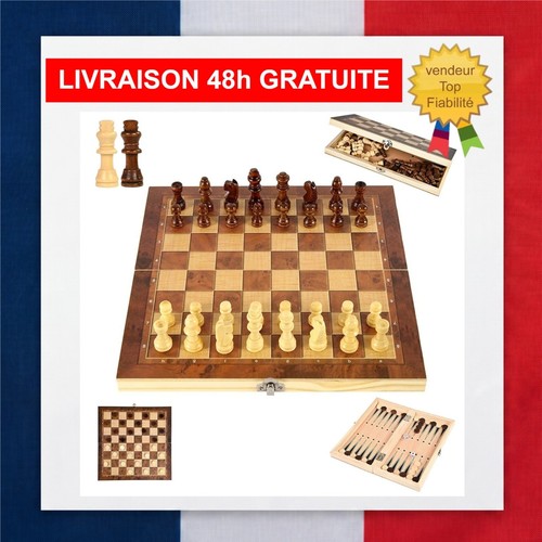 Jeu échecs bois - en, 3