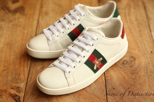 Baskets gucci ace bee - en, cuir