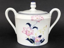 Sublime SUCRIER en porcelaine signée HAVILAND LIMOGES modèle TULIPES en TBE