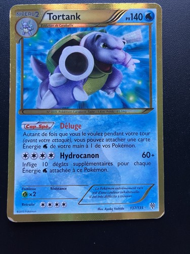 Carte pokemon tortank 137 - tortank, 137/135