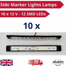 10 x 12V SMD LED blanc feux de